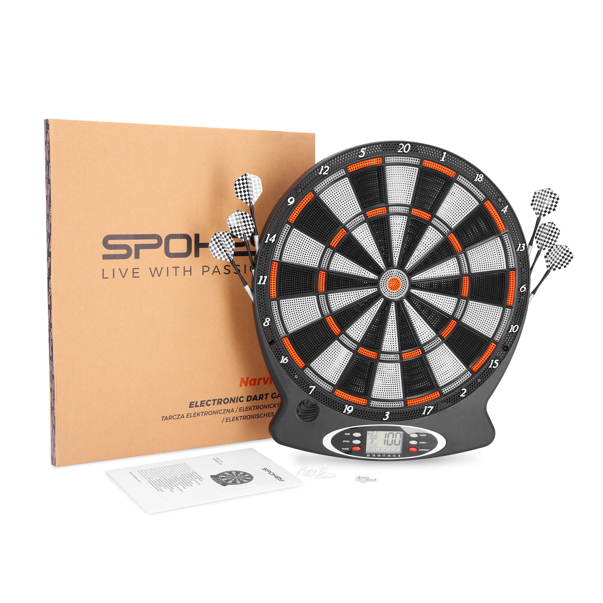 Tarcza elektroniczna do darta Spokey Narvi Lite 3/7