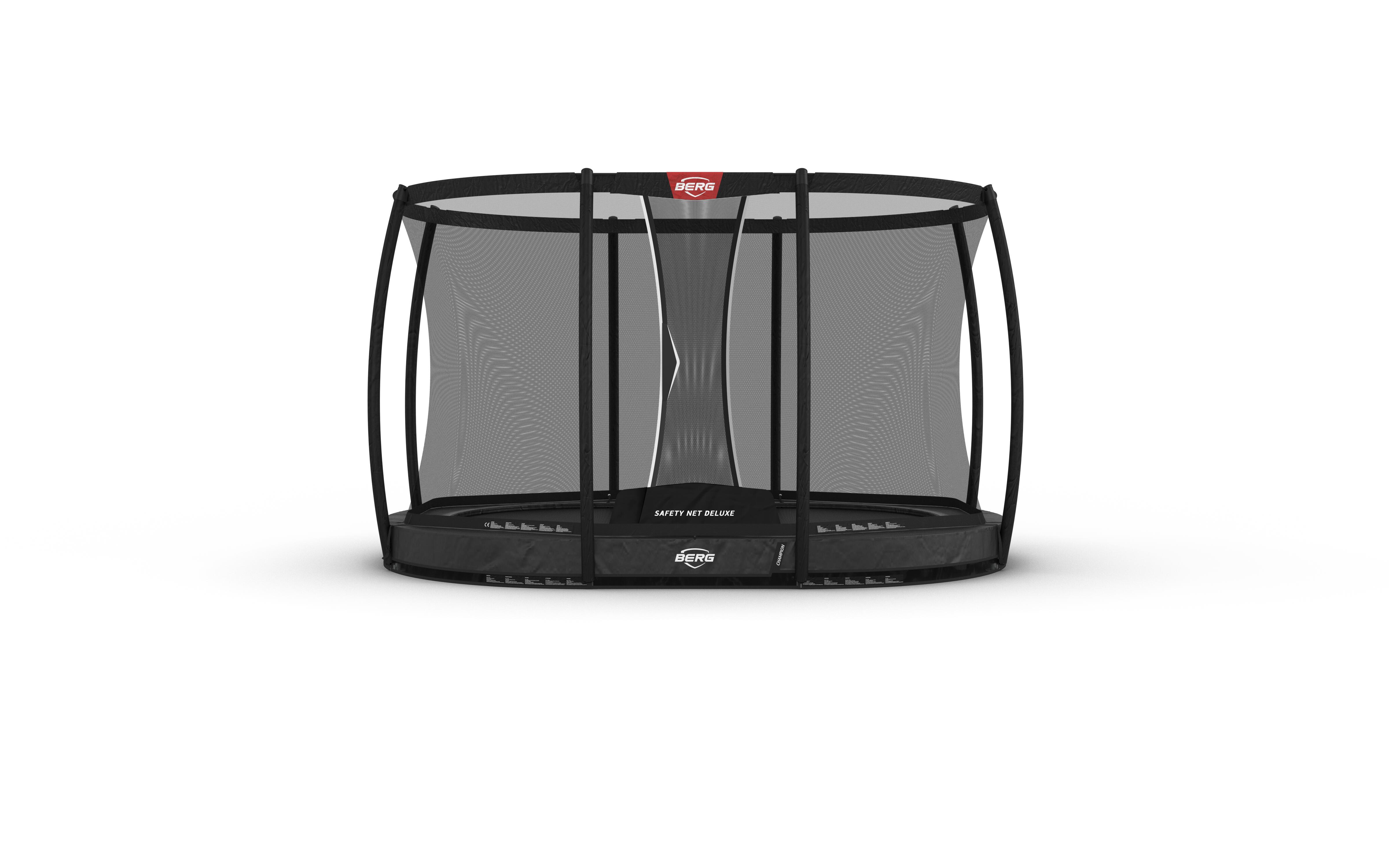 BERG Trampolína Grand Champion InGround 350 + Bezp. Síť Deluxe Šedá