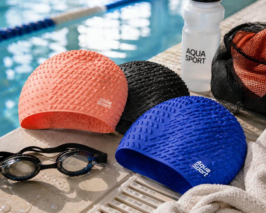 Czepek pływacki na długie włosy Aqua-Sport Bubble Cap 5/6