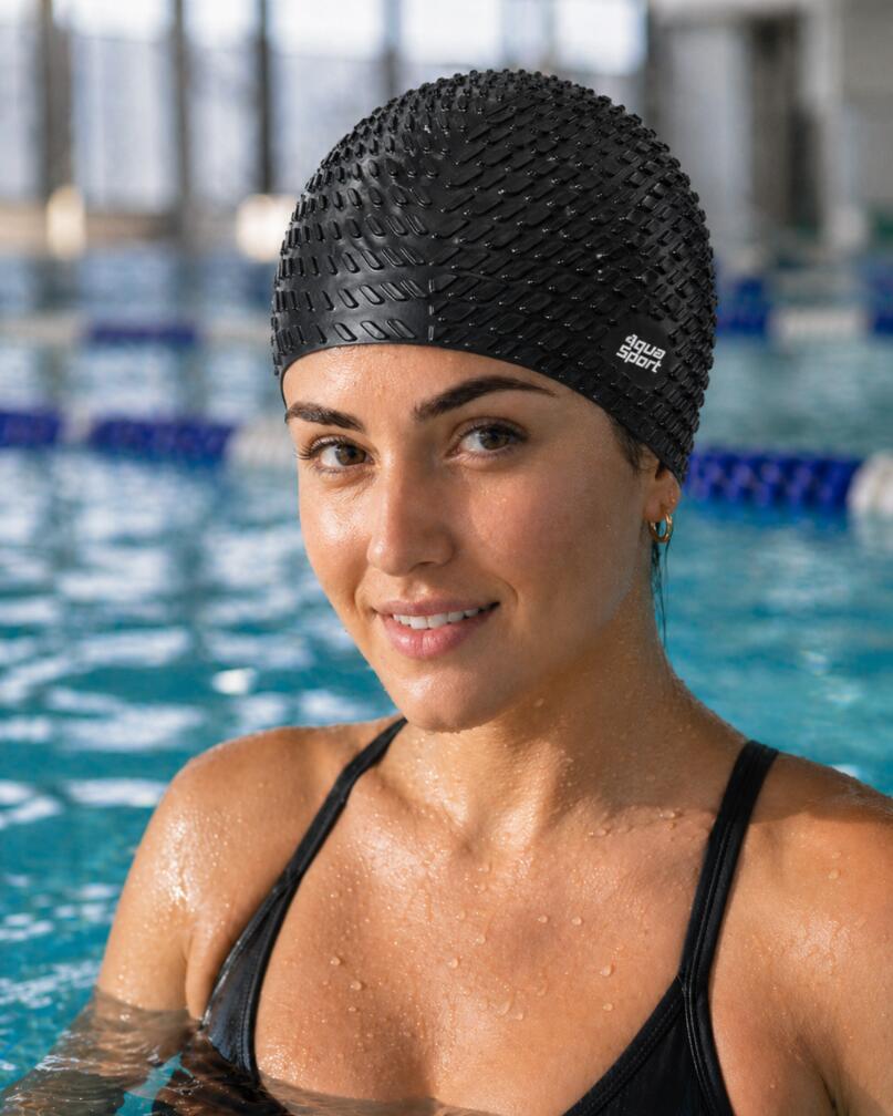 Czepek pływacki na długie włosy Aqua-Sport Bubble Cap 4/6