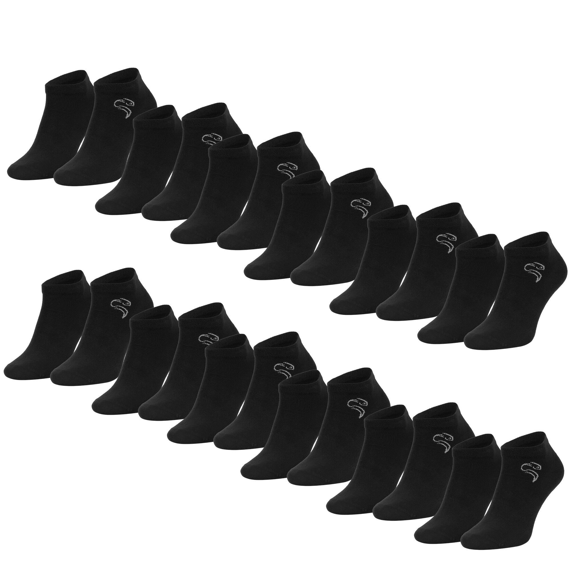 Basic Sneaker Socken | 12 Paar | Damen und Herren | Schwarz 2/7