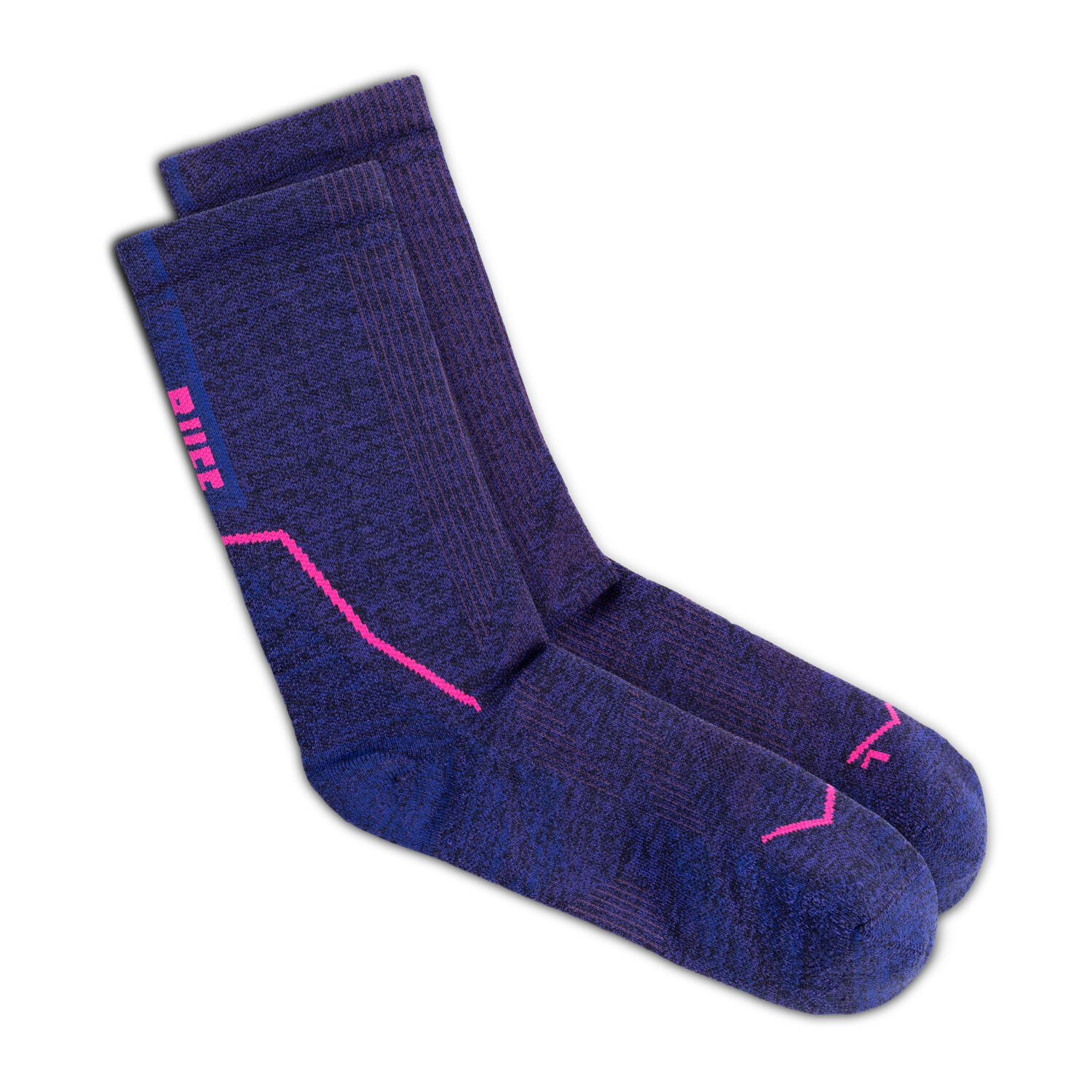 Chaussettes Buff Dryflx Crew Violet 2/5