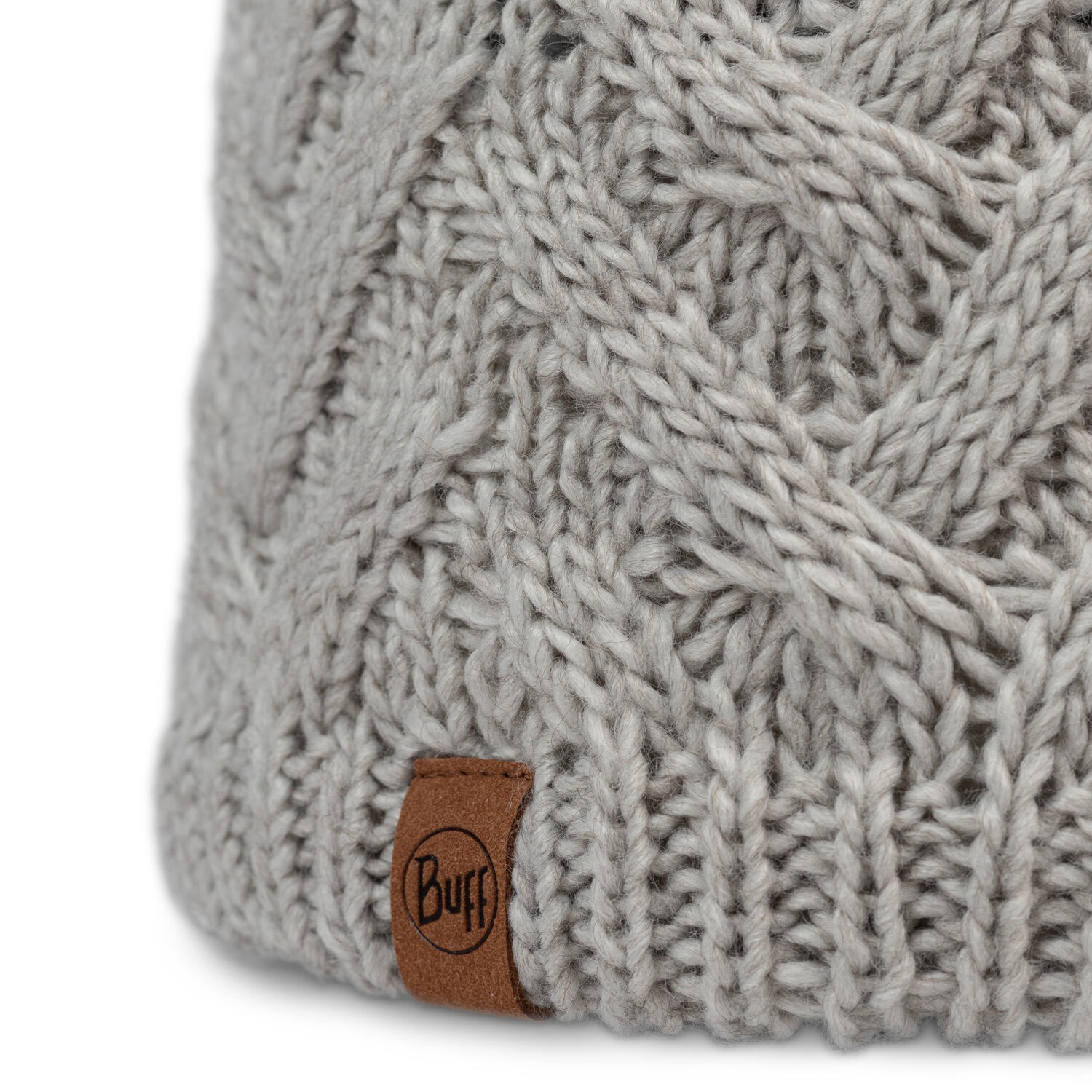 Bonnet Knitted & Fleece Band Femme Buff Blanche TAILLE UNIQUE 2/5