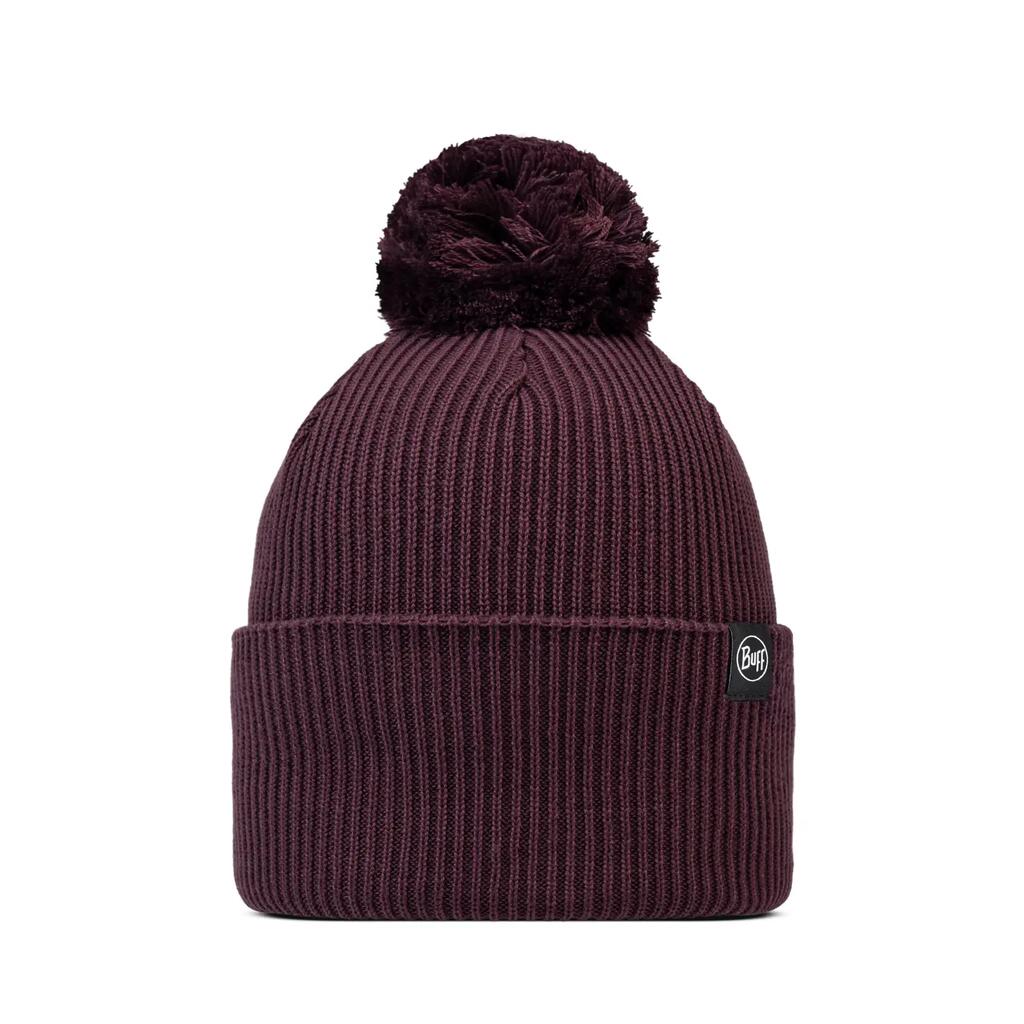 257 Knitted Beanie Burgundy - 100% Recycled