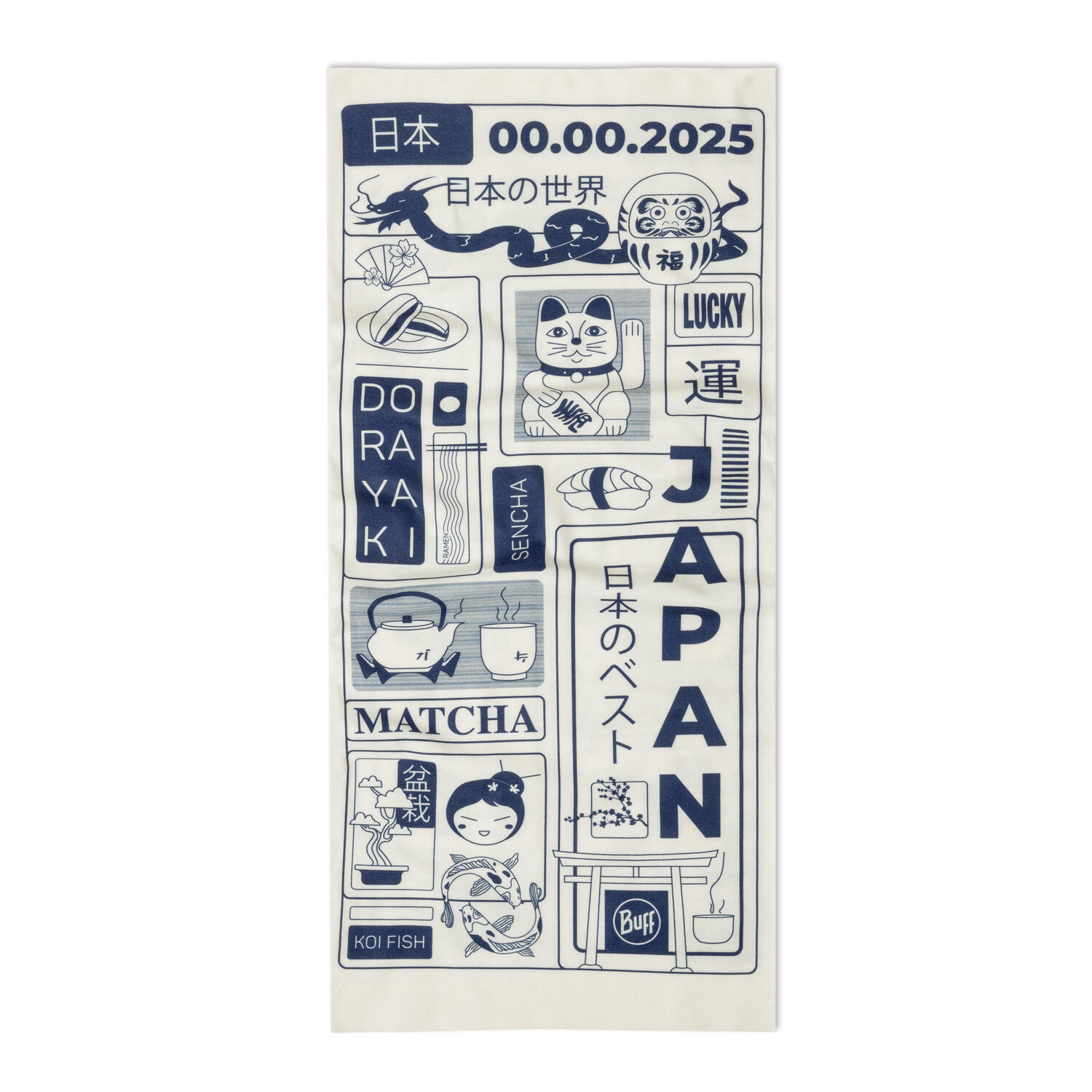 Braga de cuello Original EcoStretch Unisex Buff Blanco 2/5