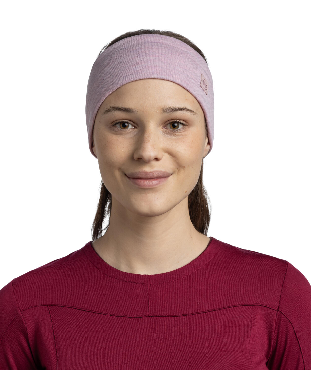 Bandeau Buff Merino Wide Rose 2/6