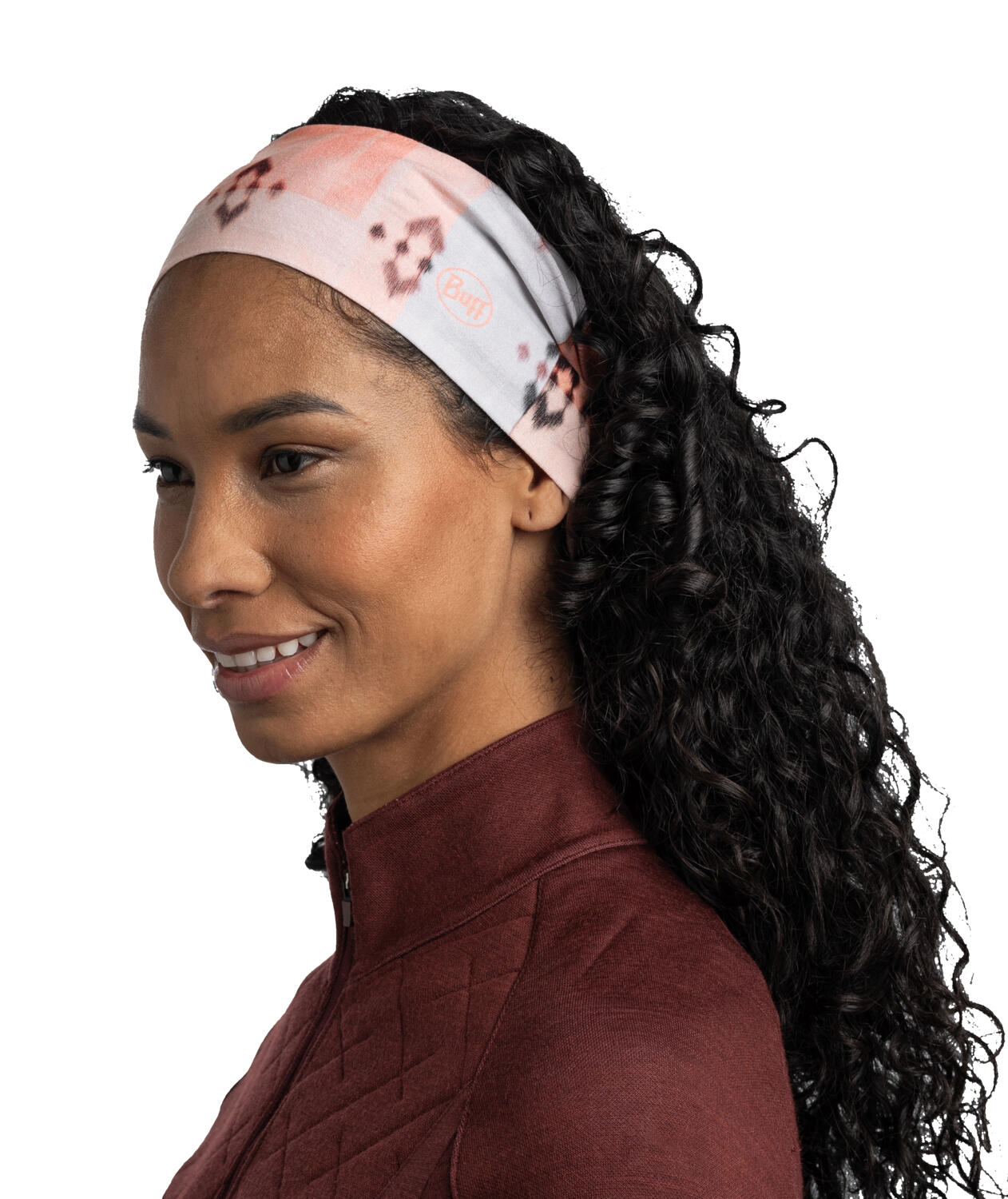 Opaska na głowę Buff Thermonet Headband - atnet rose pink 2/6