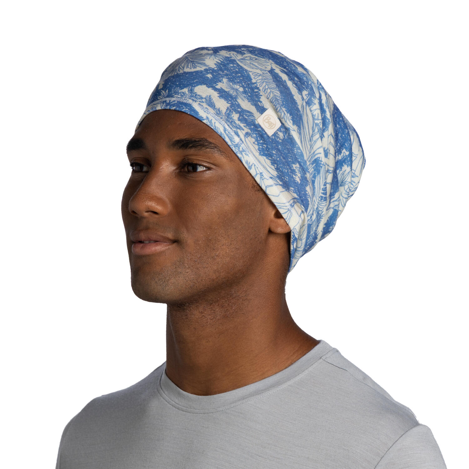 Merino Lightweight Prints Unisex Buff Azul 2/7