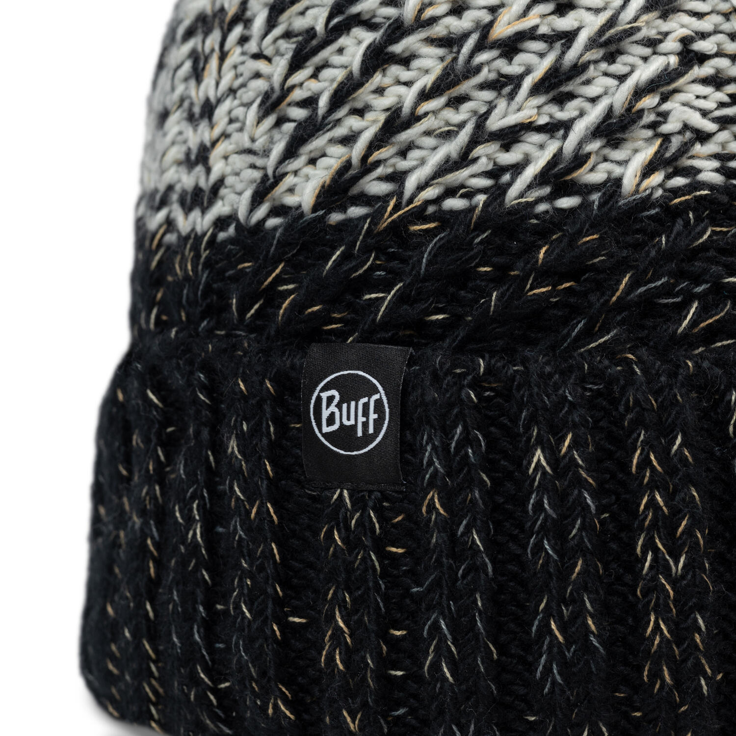 Gorro Knitted & Fleece Band Mujer Buff Negro ÚNICA 2/5