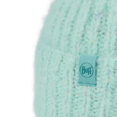 Muts buff eyla mint groen - wol, fleecevoering