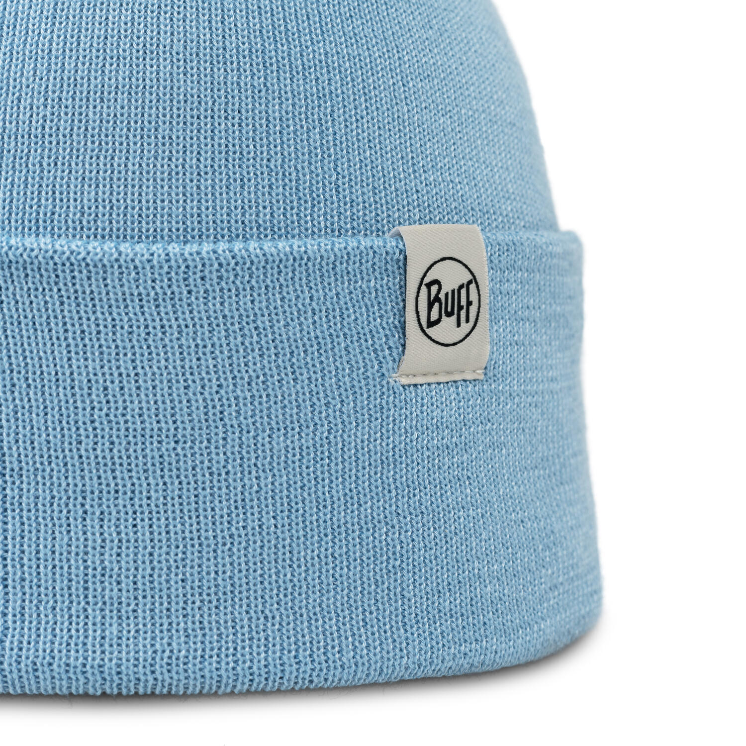 Bonnet Buff Knitted Bleu 1/7