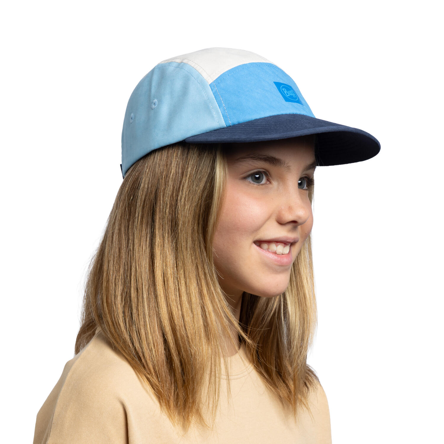 Gorra 5 Panel Venture Cap Unisex Buff Azul 2/7