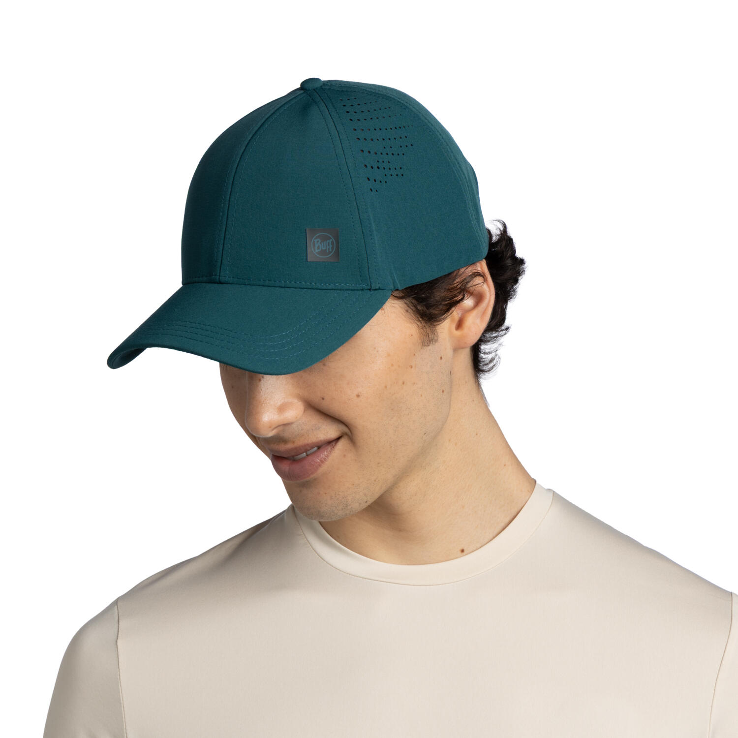 Czapka z daszkiem BUFF SUMMIT CAP SOLID TEAL