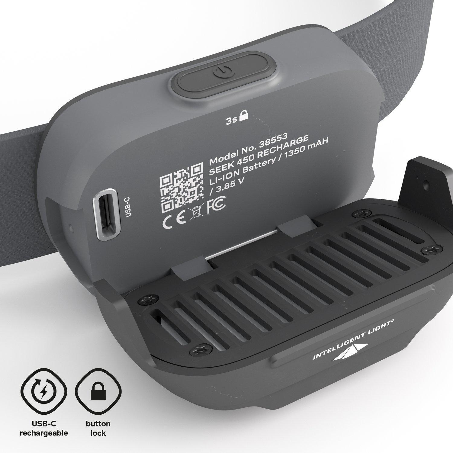 Frontale Silva Seek 450 Rechargeable - 450 lumens, Gris 4/7
