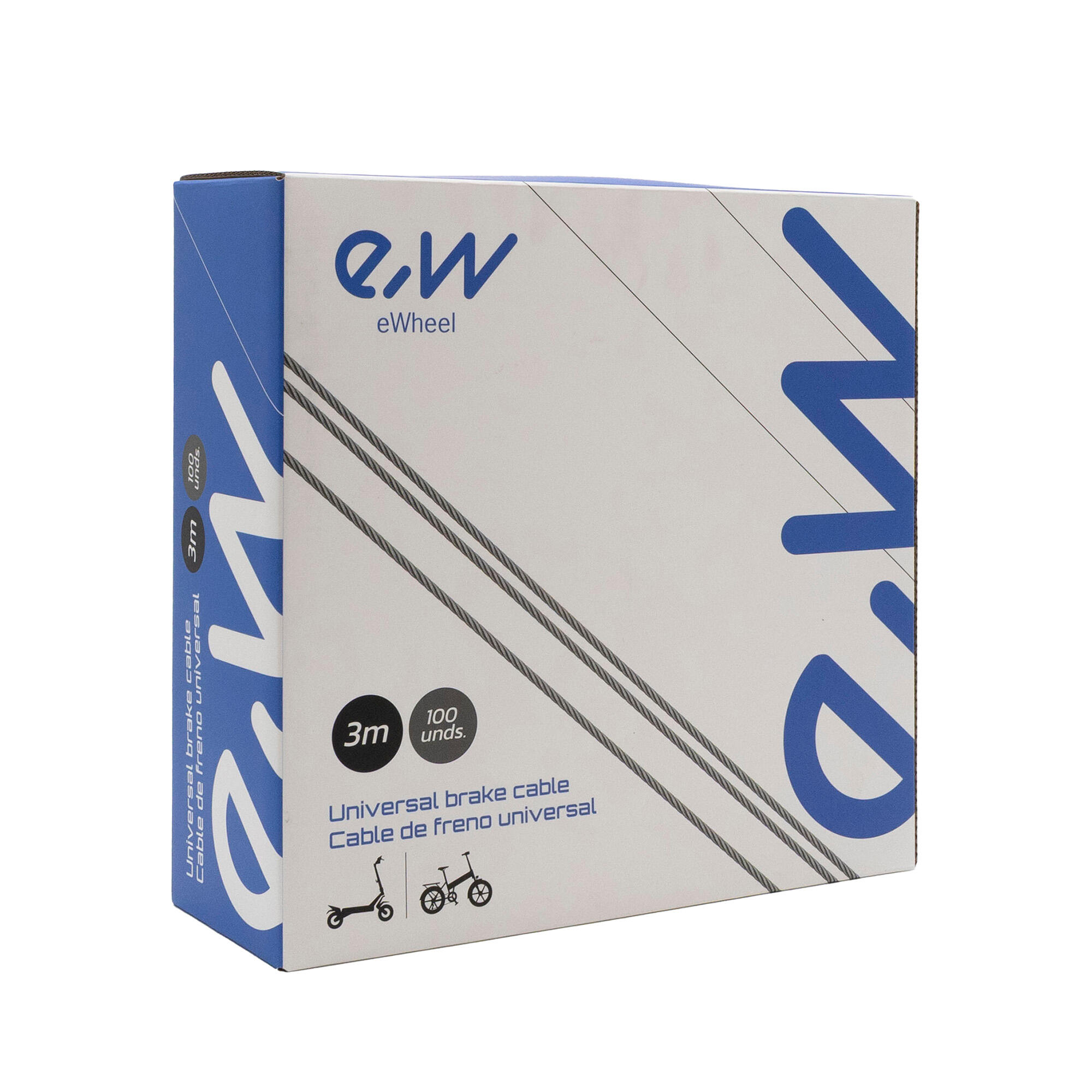 Cable de freno 3m acero inoxidable - 100 PCS 2/4