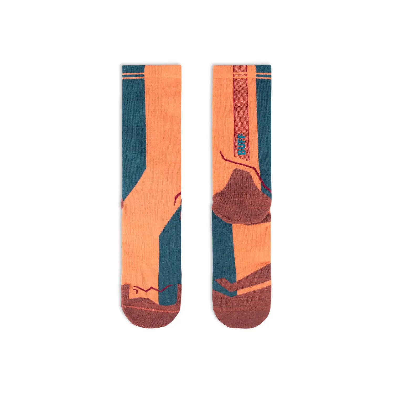 Meias Buff Mid LW Merino Laranja 3/4