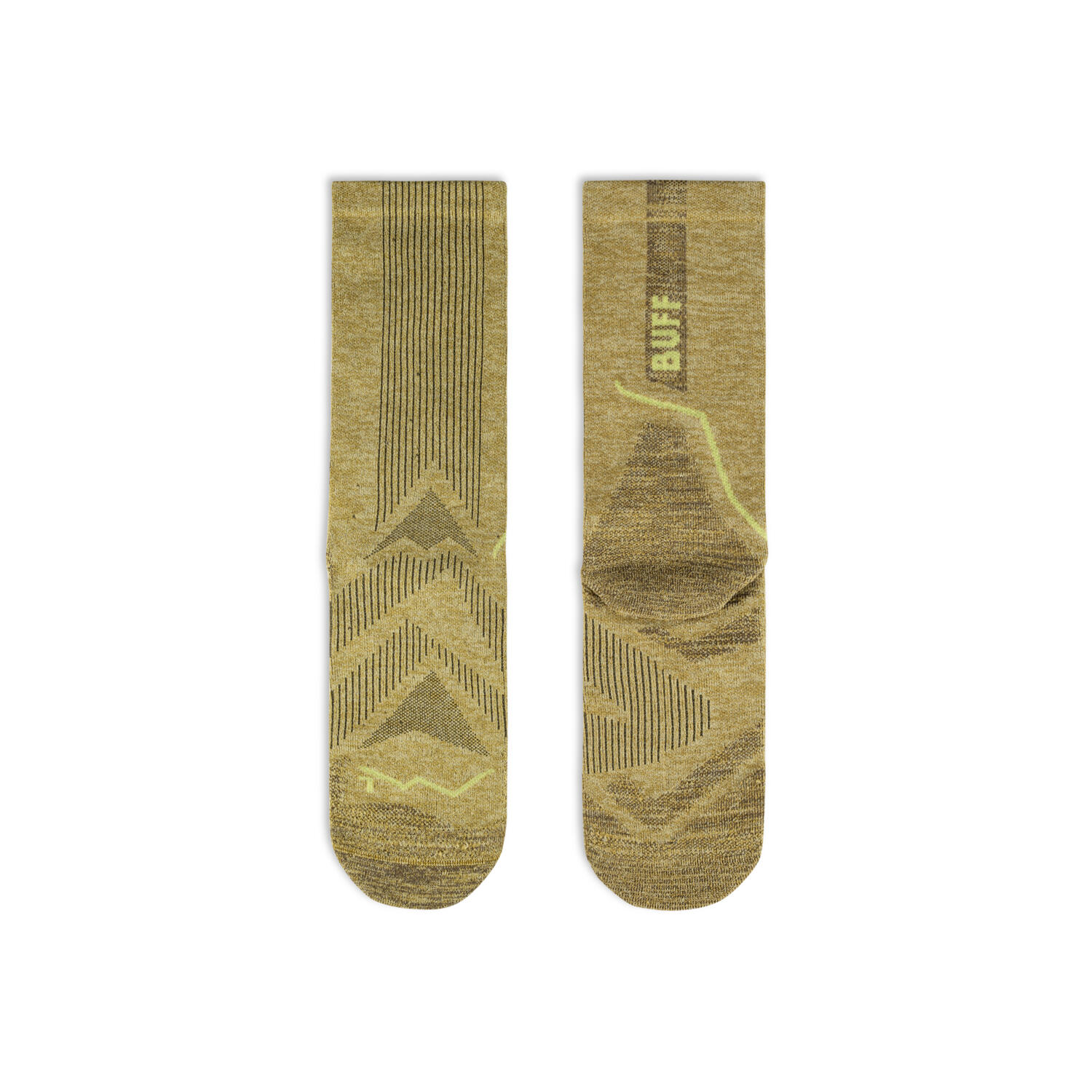 Chaussettes mid DryFlx® Unisex Buff Vert S 3/4