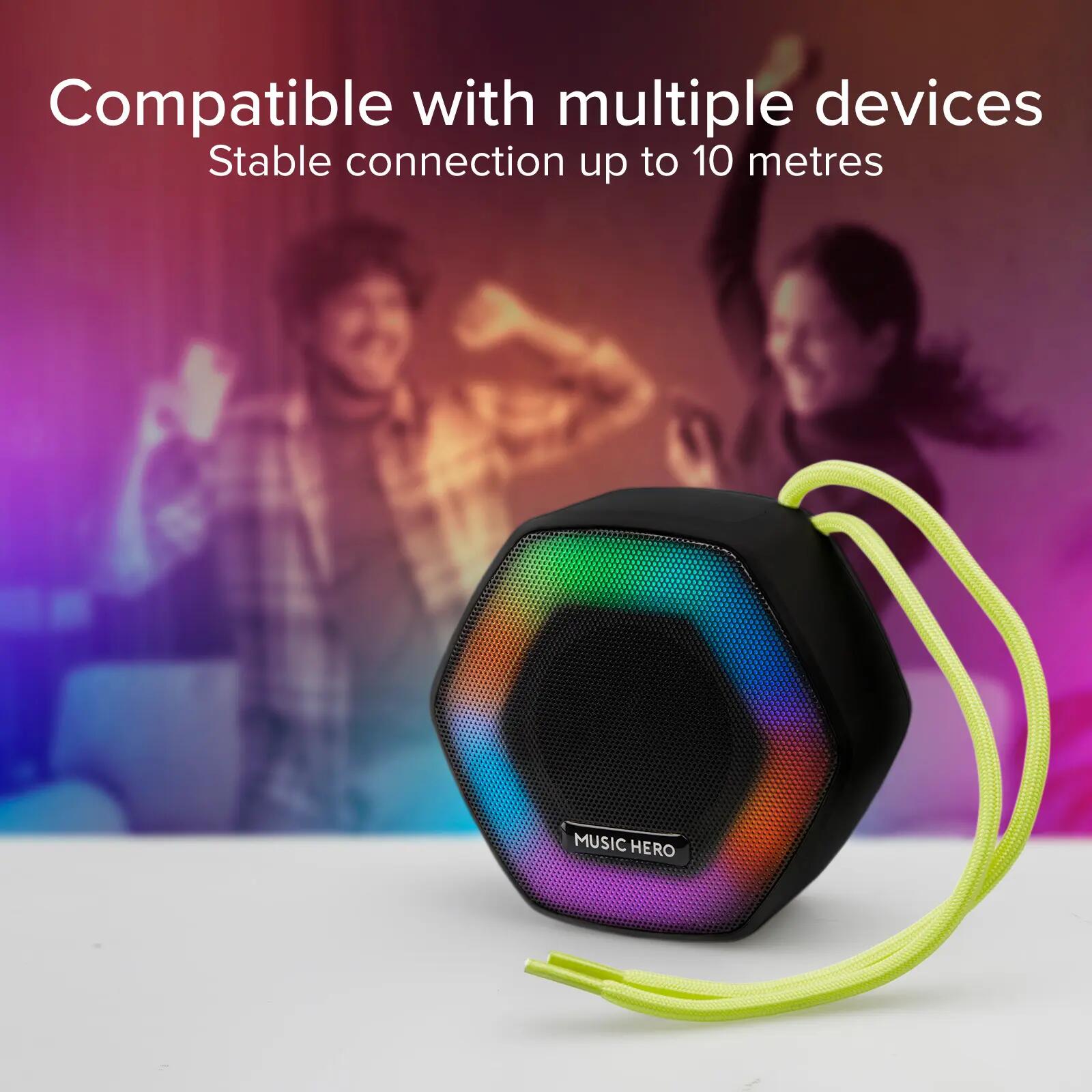 Enceinte sans fil 5 W IBIZA avec LEDS multicolores 2/7
