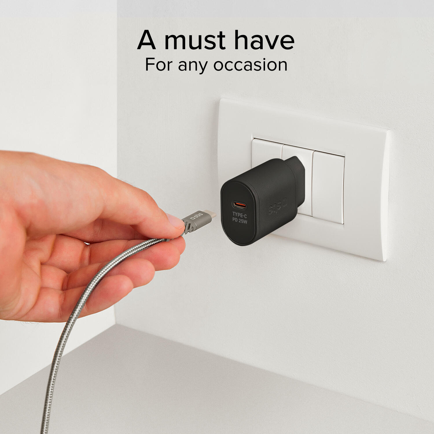 Caricatore USB-C 25W Power Delivery per Samsung, iPhone, Xiaomi, Oppo e altro 2/4