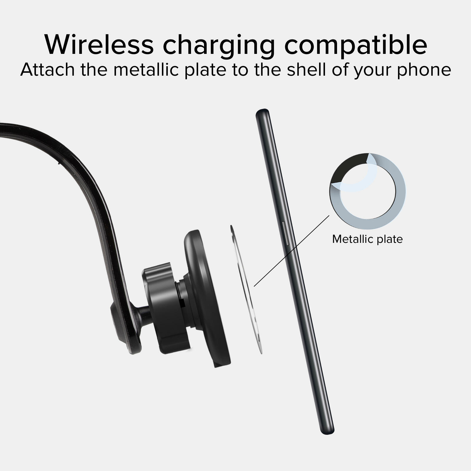 Portacellulare Wireless Universale con Ricarica MagSafe 2/7