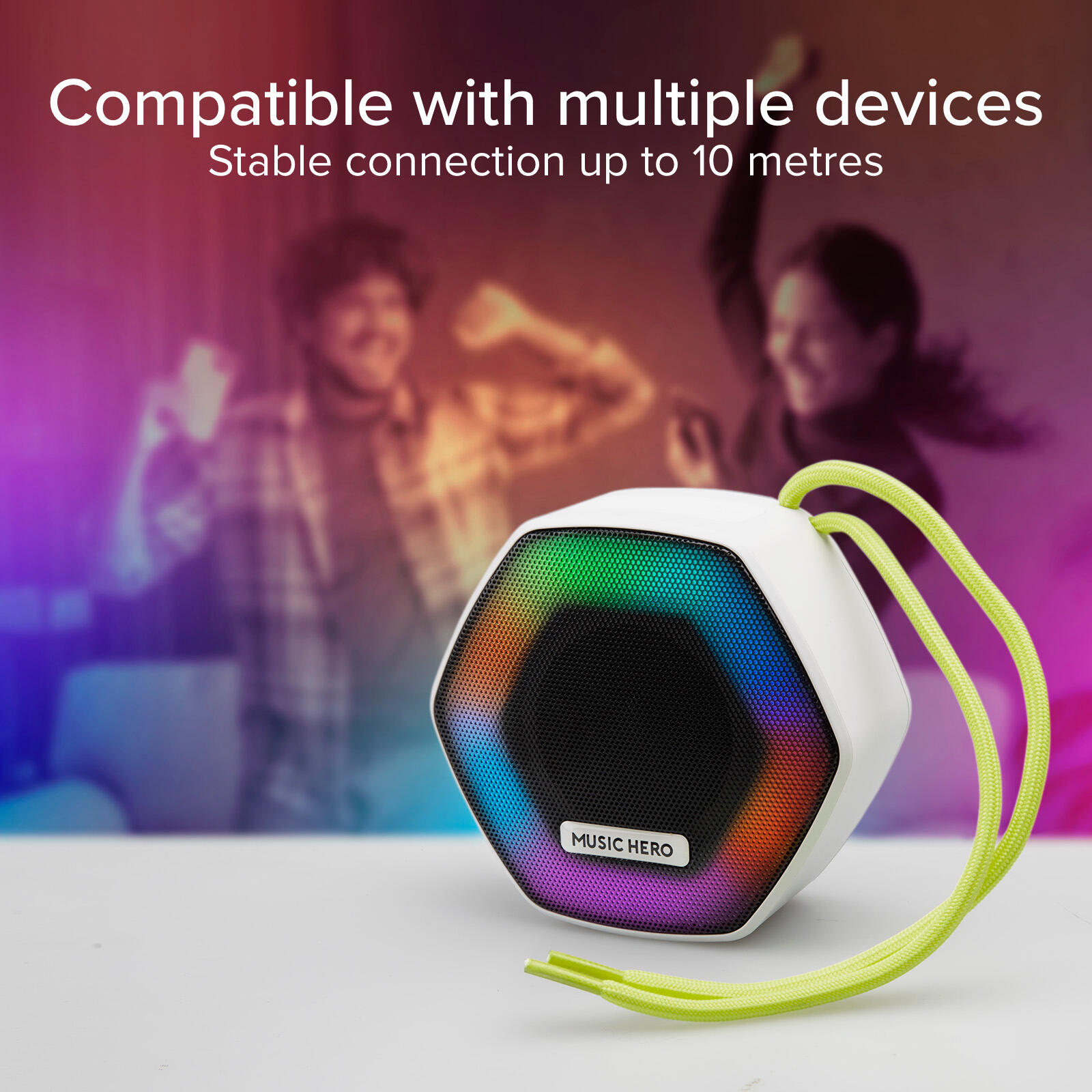 Enceinte sans fil 5 W IBIZA avec LEDS multicolores 2/7