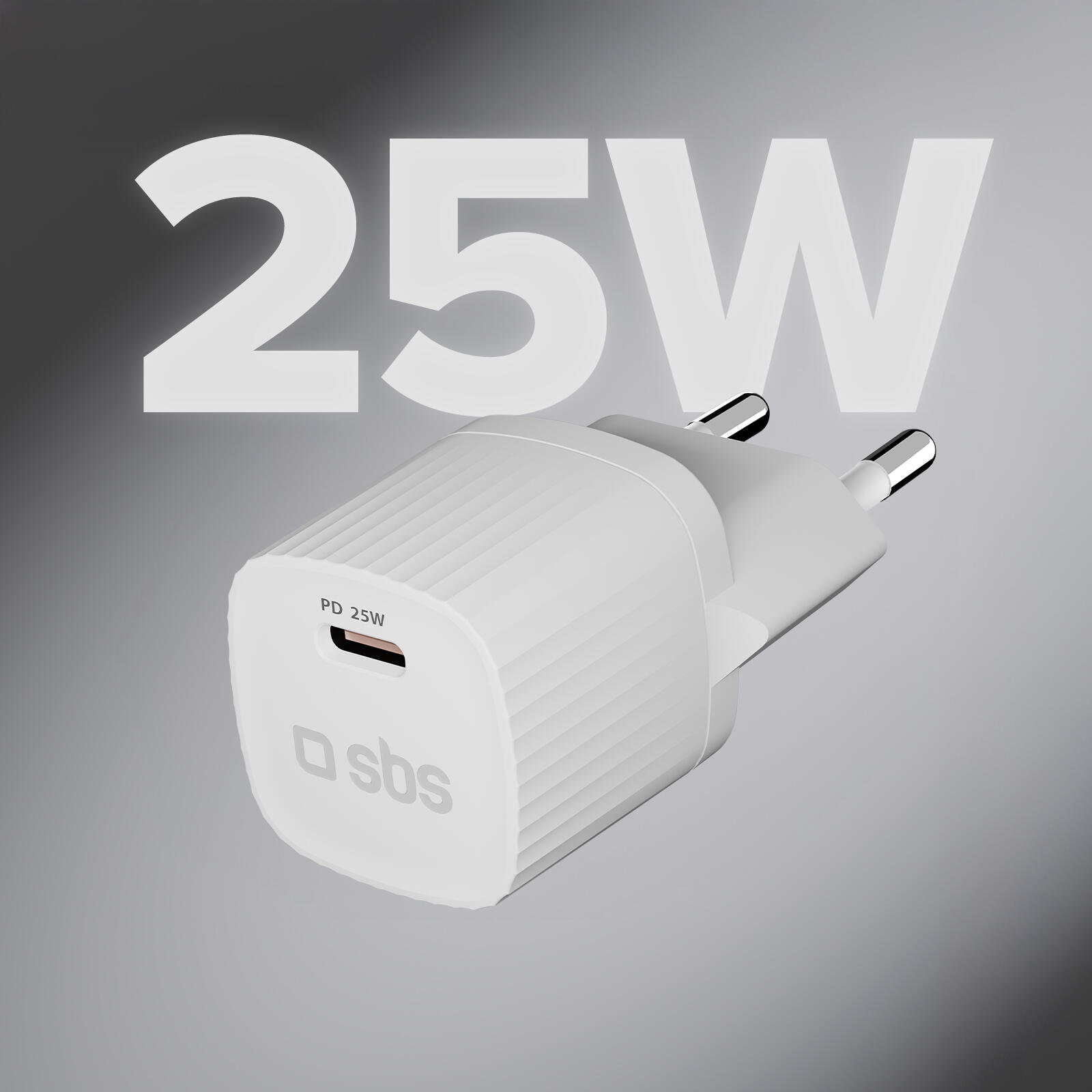 Caricatore USB-C ecologico, 25W, Power Delivery, Plastica riciclata GRS 2/7