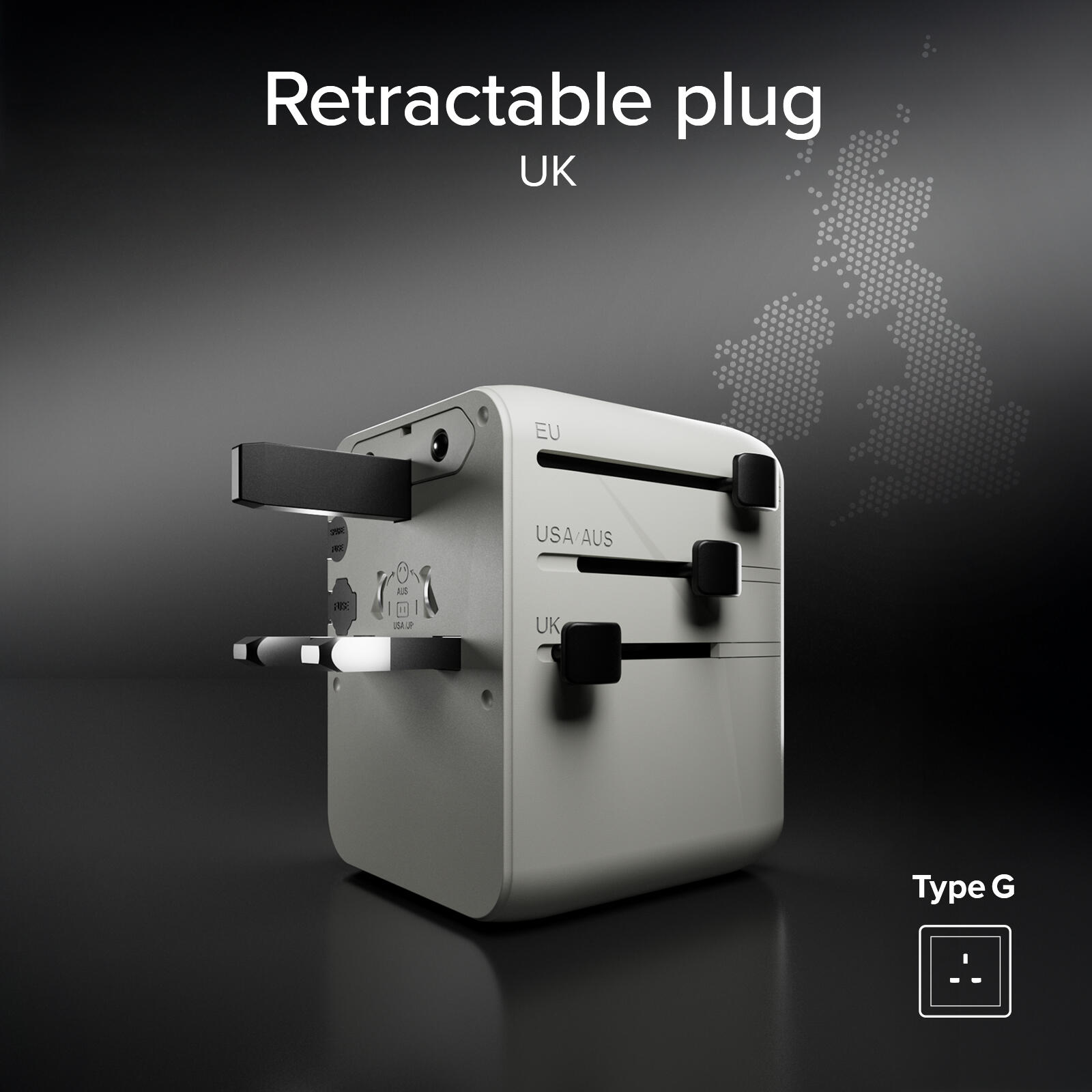 Caricatore universale da viaggio GaN per ricarica veloce - 5 Porte USB 7/7