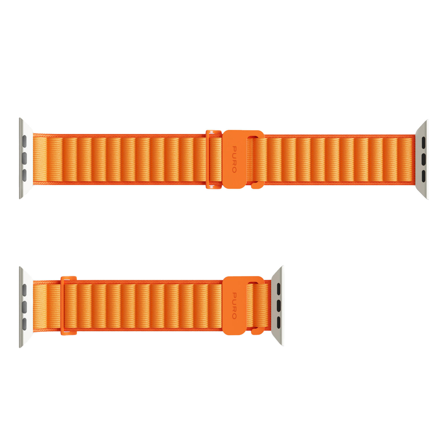 Cinturino di ricambio sport  Apple Watch 42-49mm, resistente, nylon, trasparente 2/3