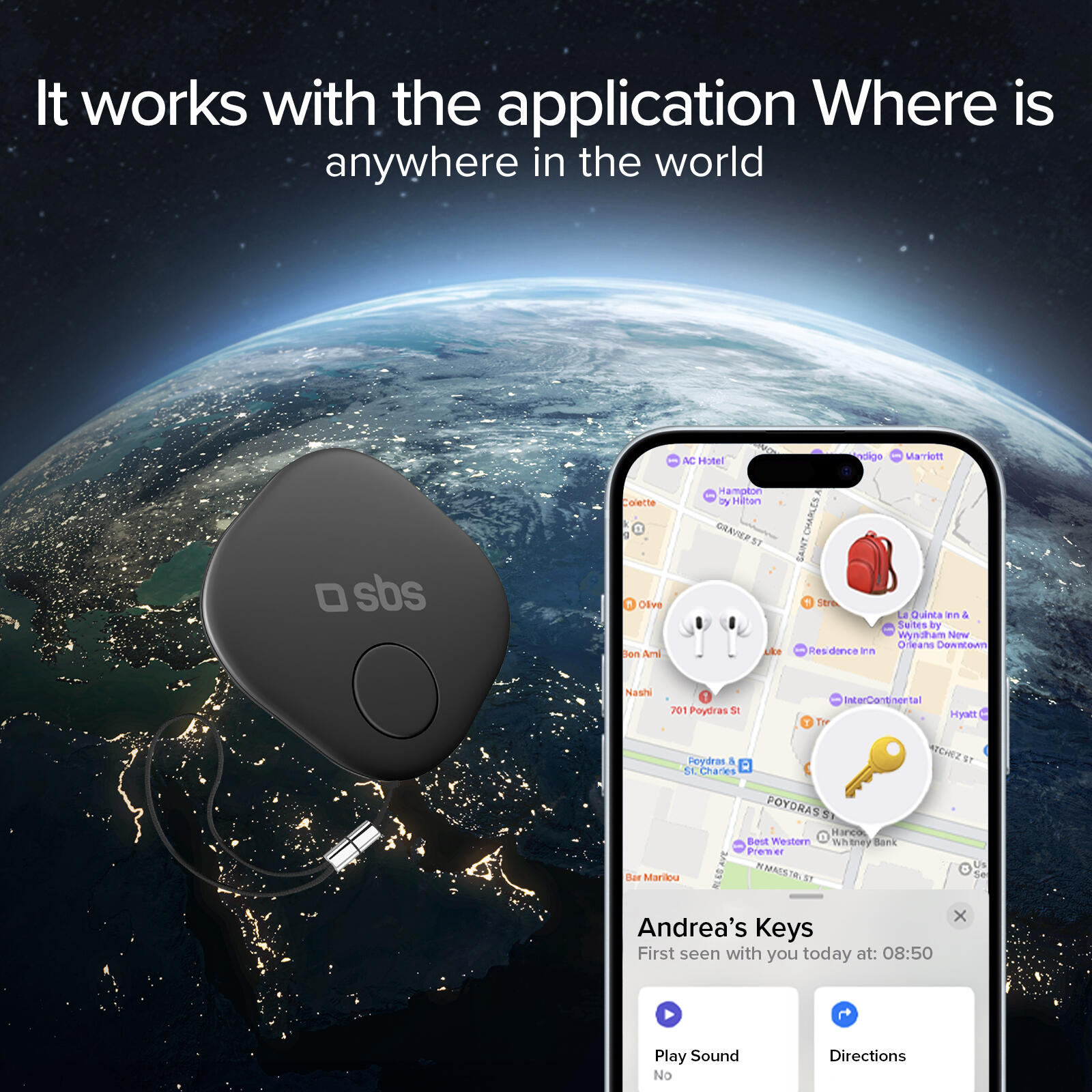 Tracker per Oggetti per Bici e Chiavi  Compatibile con Apple Dov'è 2/7