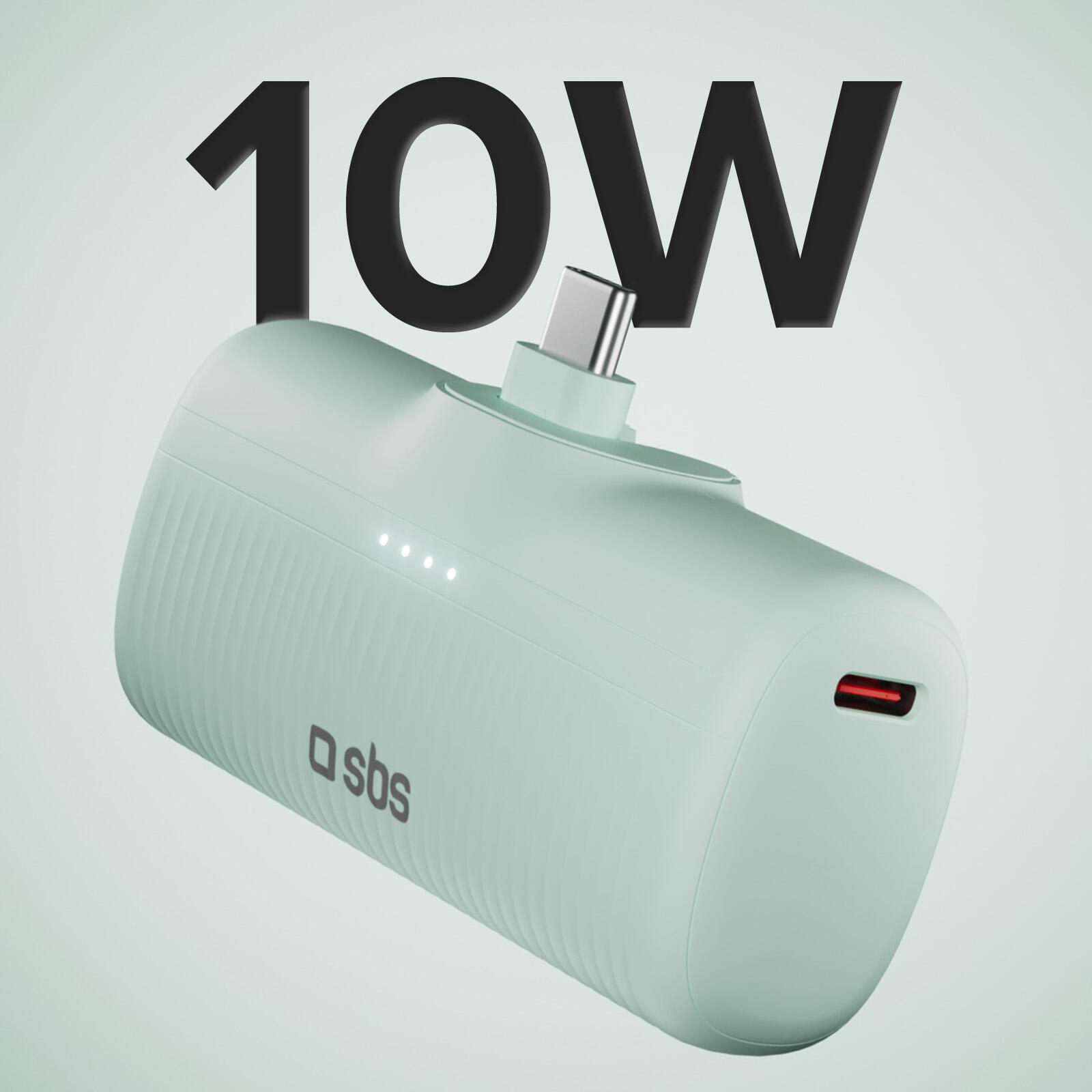 PowerBank 5000 mAh, con plastica riciclata GRS e connettore USB-C 2/7