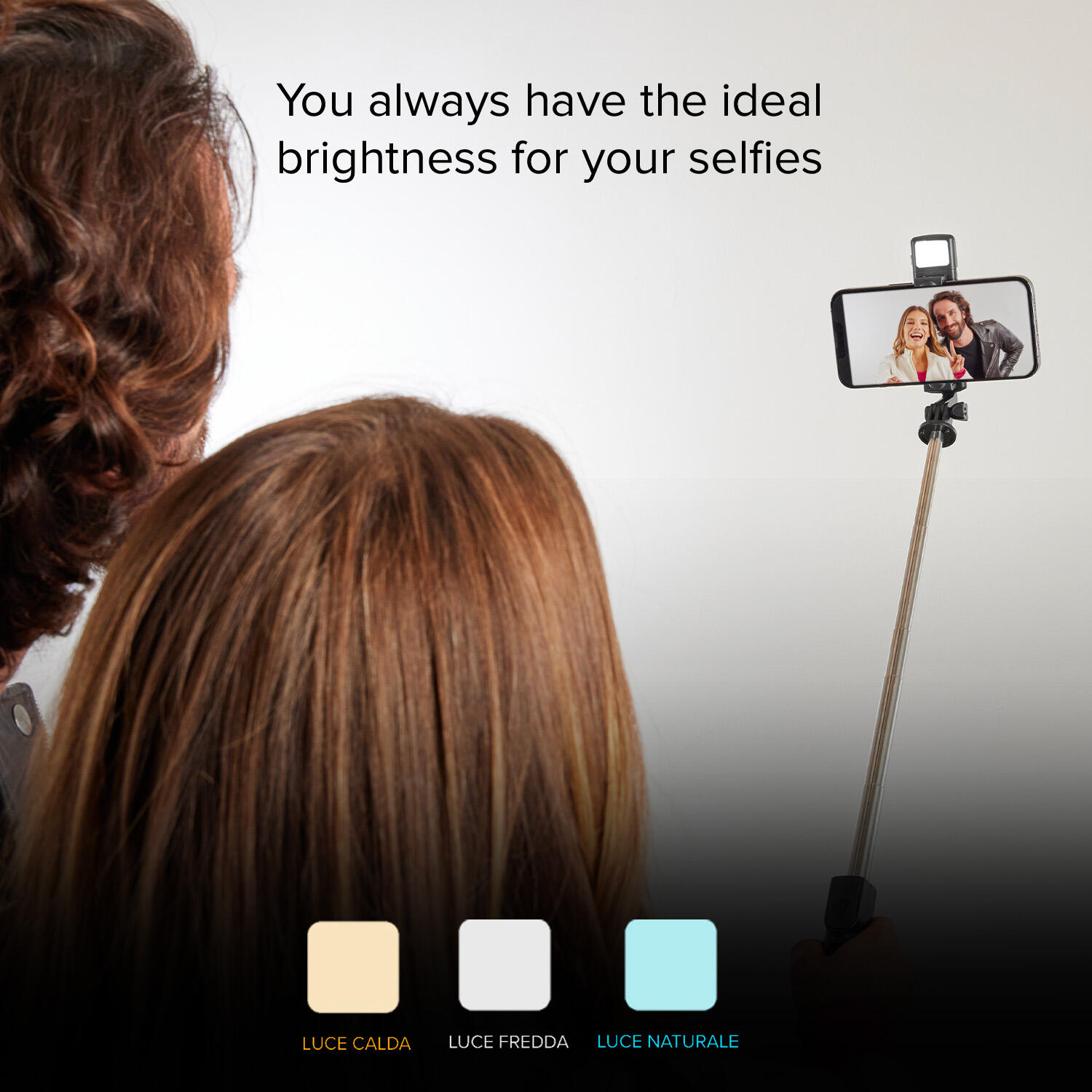 Perche à selfie universelle avec LED et trépied intégrés 5/5