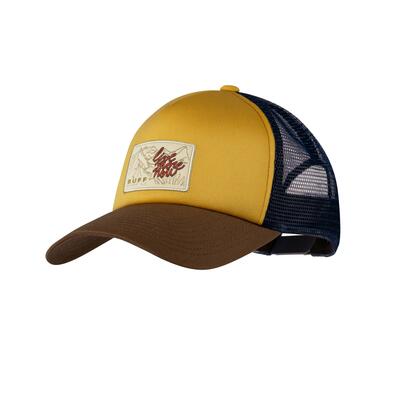 Buff trucker-pet geel/blauw