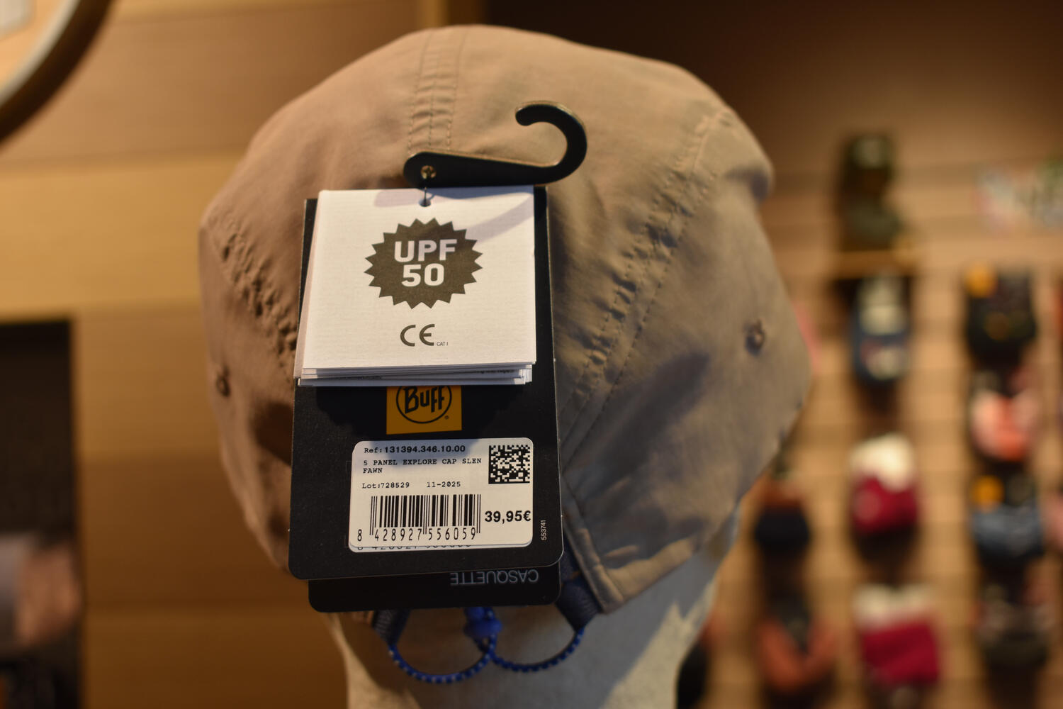 Casquette Unisexe Buff 5 Panel Explore Vert 3/7
