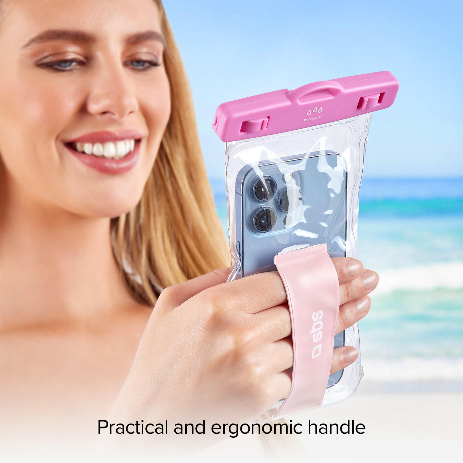 Étui étanche avec poignée selfie, universel pour les smartphones jusqu'à 6,8" 4/4