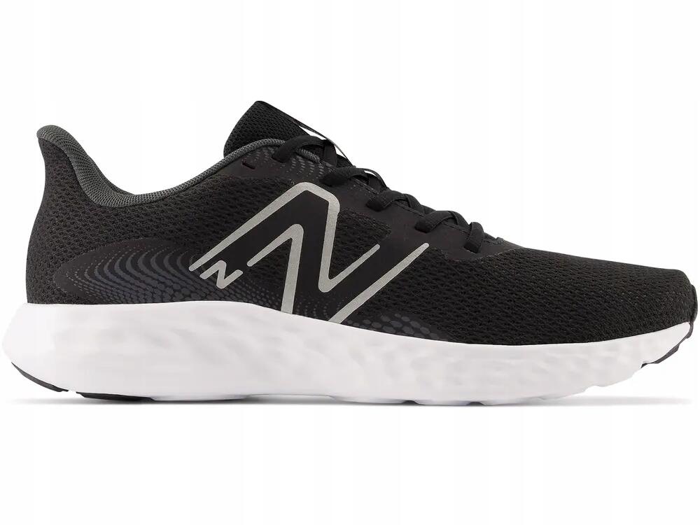 Scarpe da uomo NEW BALANCE, in mesh leggero, sportive, nere 3/7