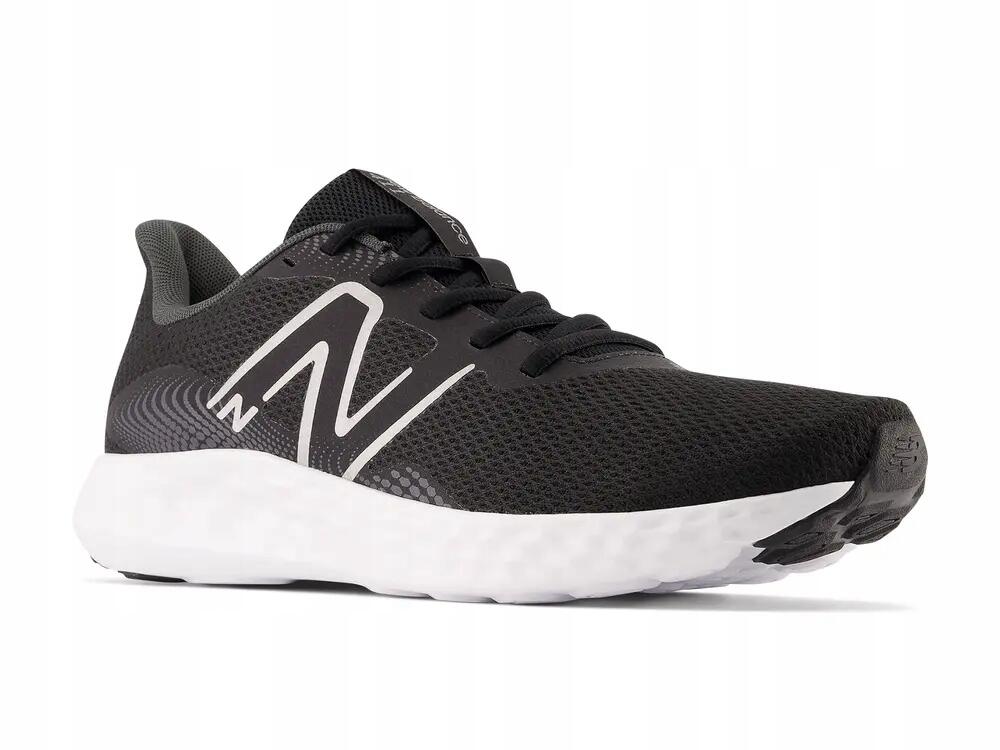 Scarpe da uomo NEW BALANCE, in mesh leggero, sportive, nere 7/7