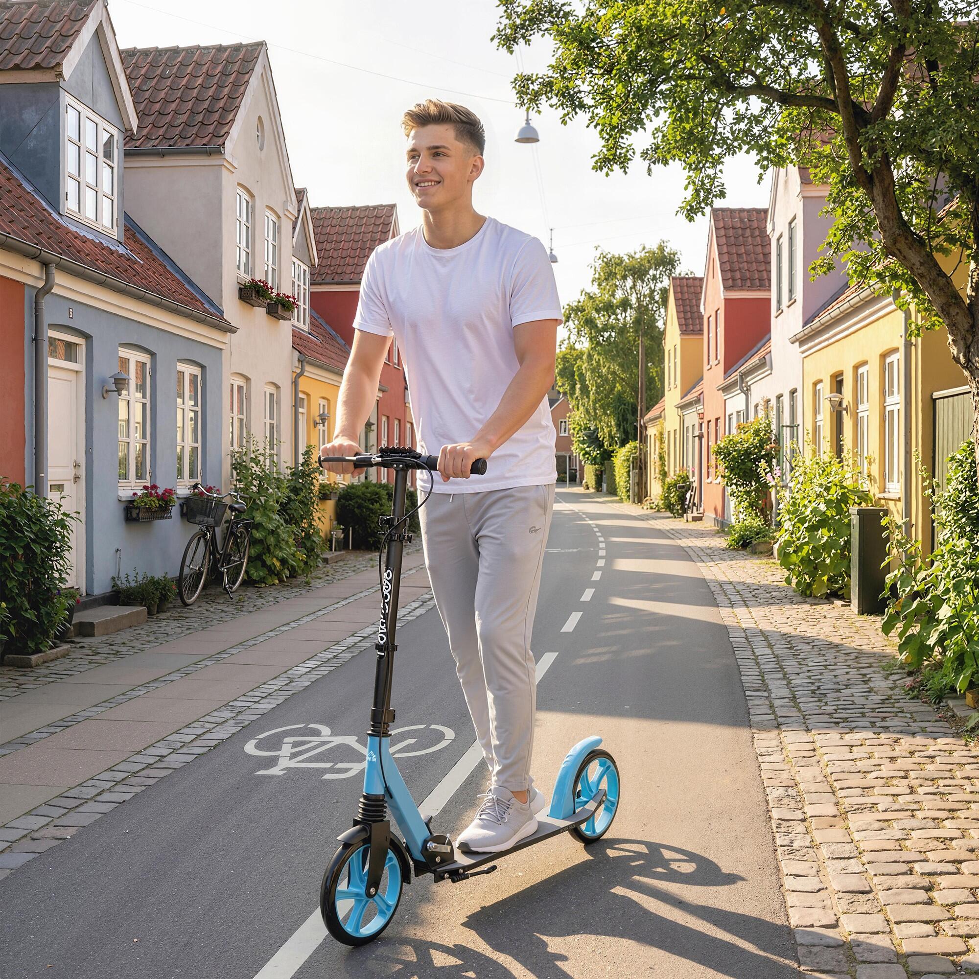 Trotinete Dobrável HOMCOM Azul 5/5