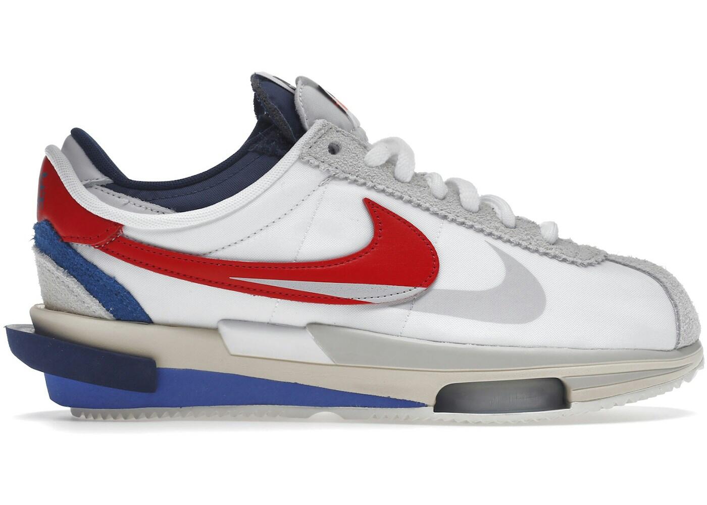 Nike Zoom Cortez SP sacai White University Red Blue 2/3