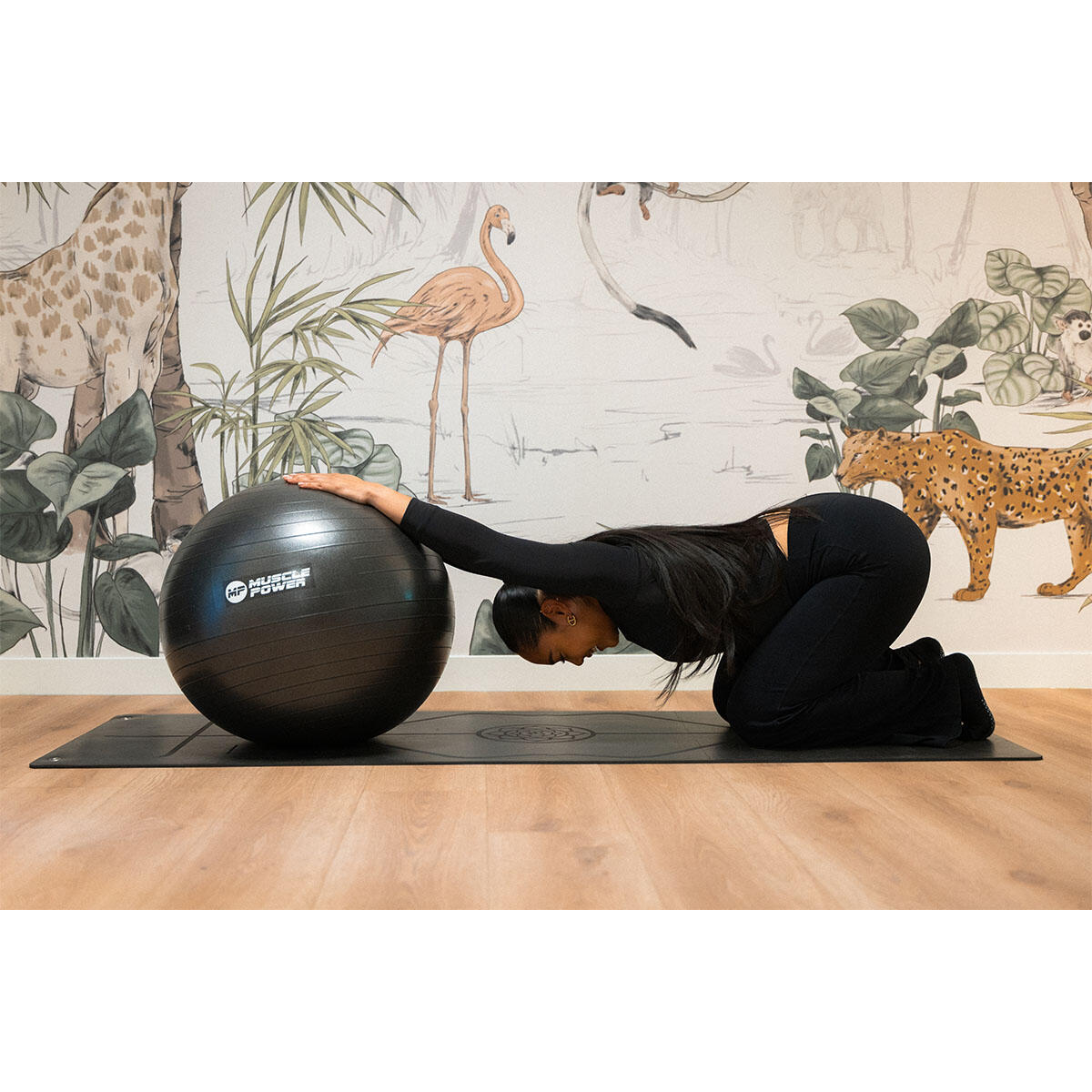 Muscle Power MPOK1204 Gymnastiekbal anti-burst 75 cm zwart 2/6