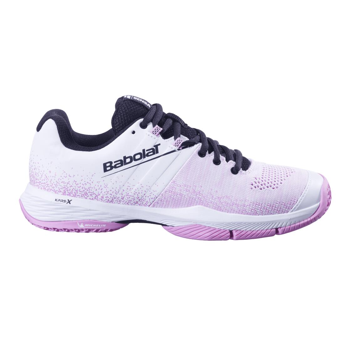 BABOLAT SENSA WOMEN Blanco/Rosa SS25 (Zapatillas) 6/7