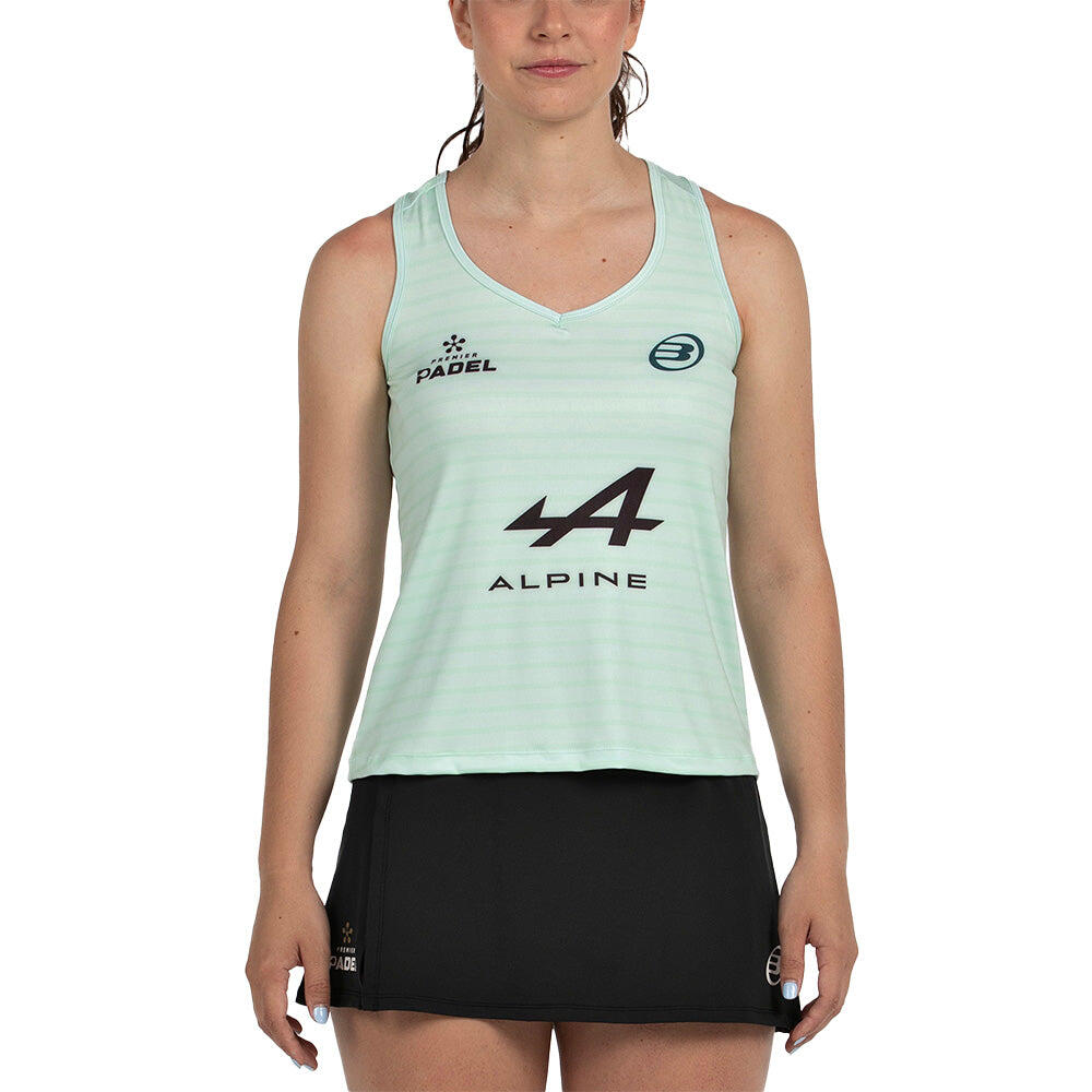Camiseta Bullpadel Claudia Fernandez Premier Padel Adies Verde Agua 6/7