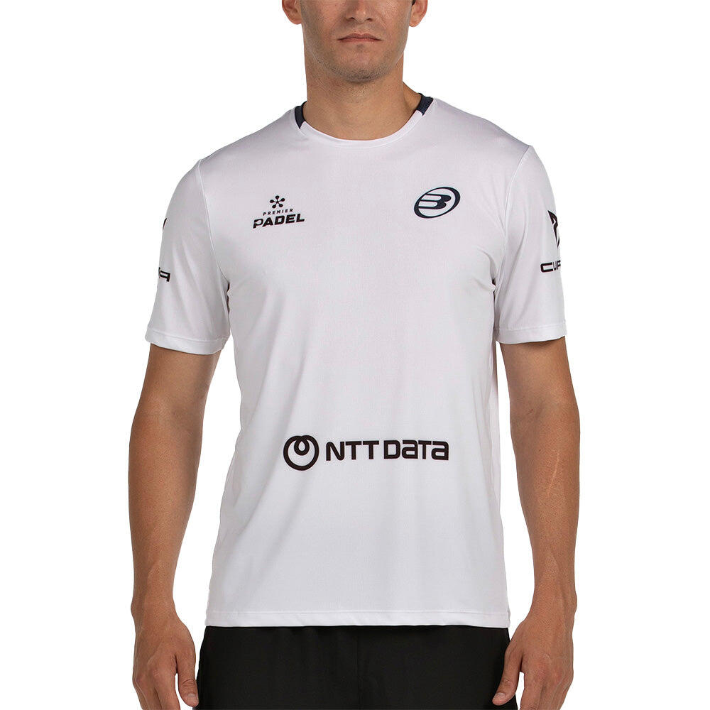 Camiseta Bullpadel Juan Tello Premier Padel Lili Blanco 6/7