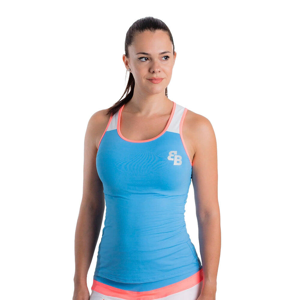 Camiseta de Padel Mujer Belén Berbel Shanghai Blue Talla XL 3/7
