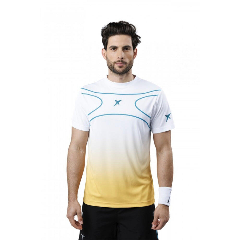 Camiseta de Manga Corta de Padel Drop Shot Alsai Campa Hombre color Blanco 5/7