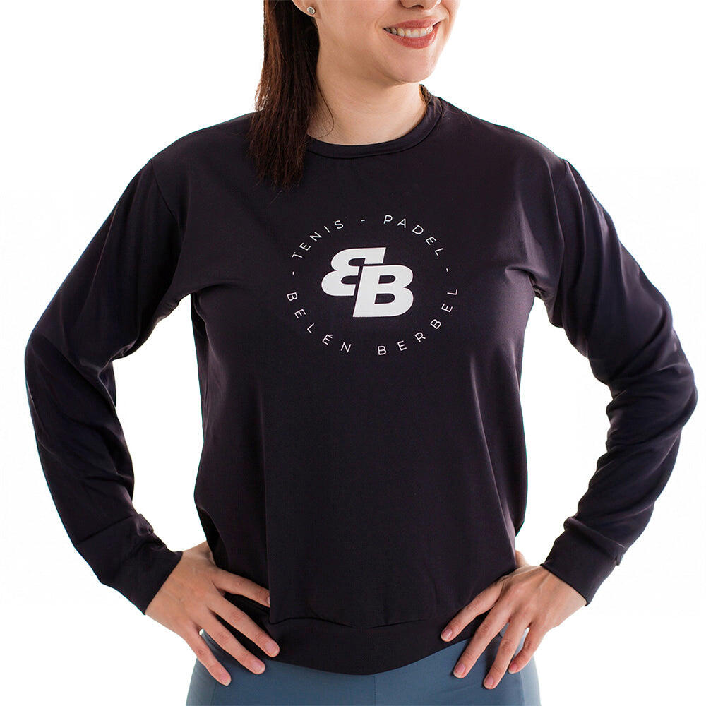 BELEN BERBEL SMOOTH BLACK (Sudadera) 3/7
