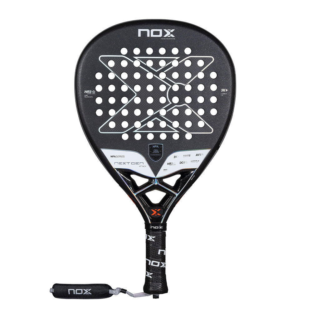 NOX NextGen Pro Attack 3k 2025 padelracket -  ZWART - unisex 6/7