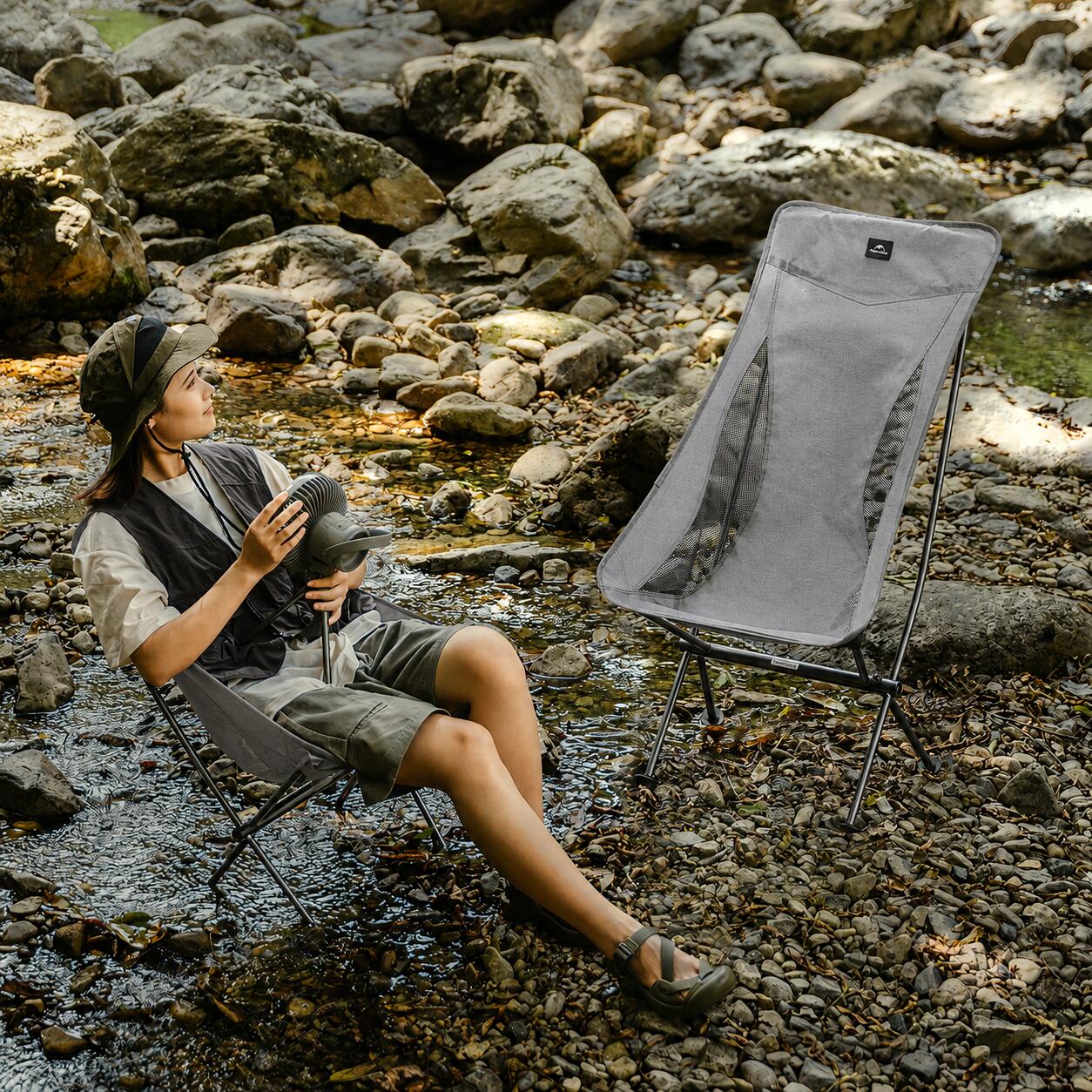 Stellaluna klappbarer Campingstuhl, leichtgewichtig, 1,38 kg 2/7