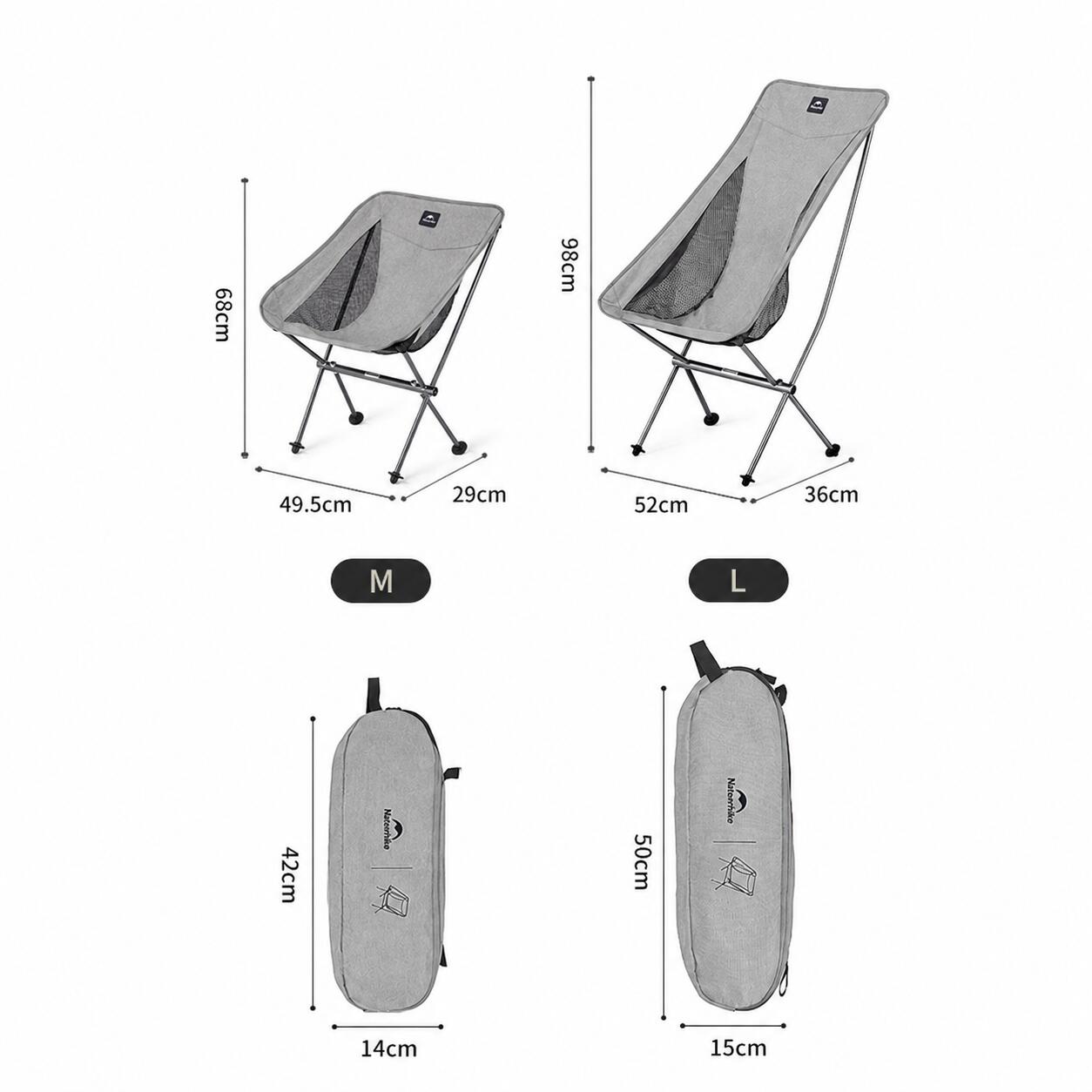 Stellaluna klappbarer Campingstuhl, leichtgewichtig, 1,38 kg 4/7