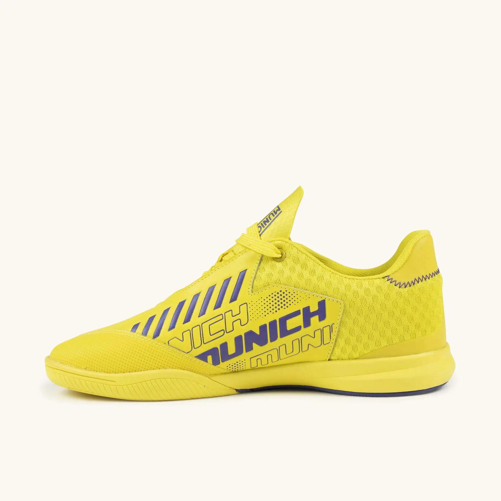 MUNICH RONDO 24 Sneakers Calcio a 5 Professionali Giallo e Lilla 3/5