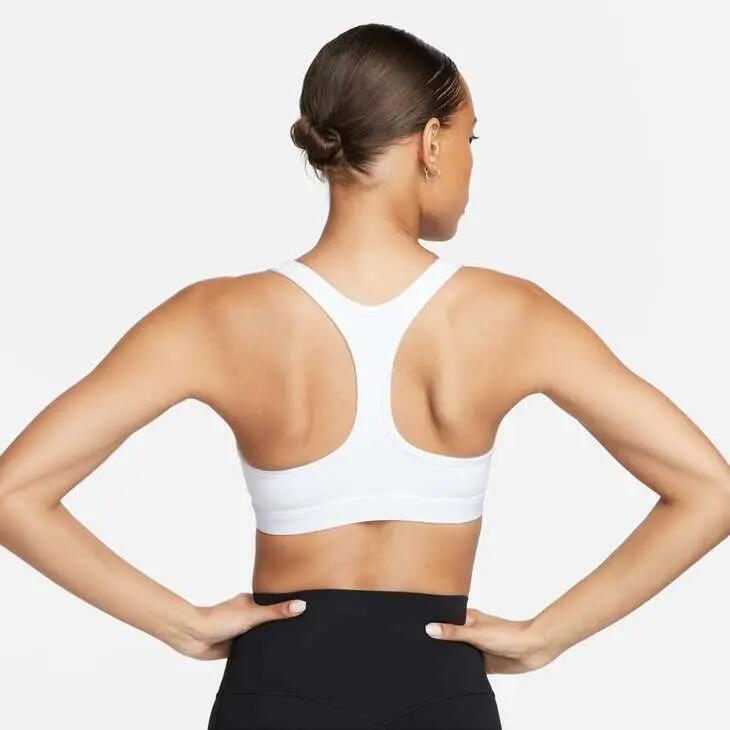 Top - reggiseni sportivi donna nike bianco 3/4